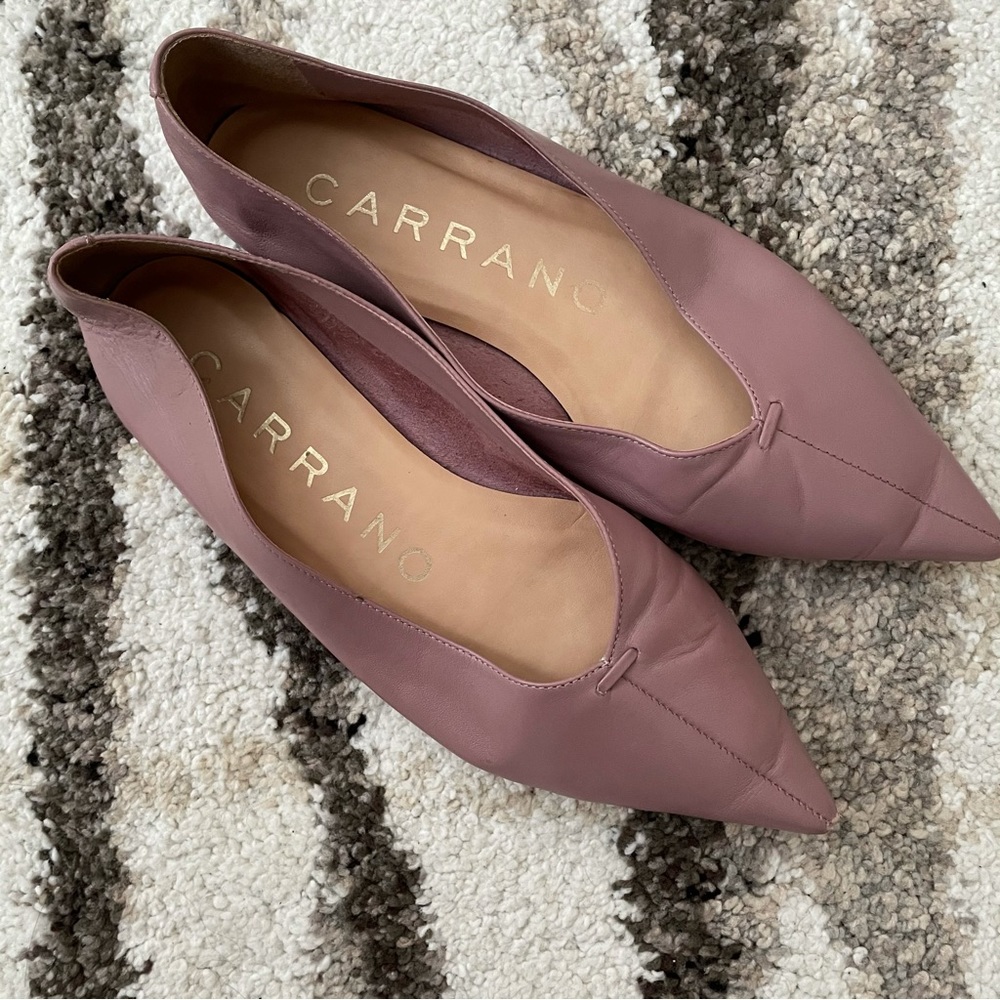 Carrano Lilac Pointed Toe Flats - image 2